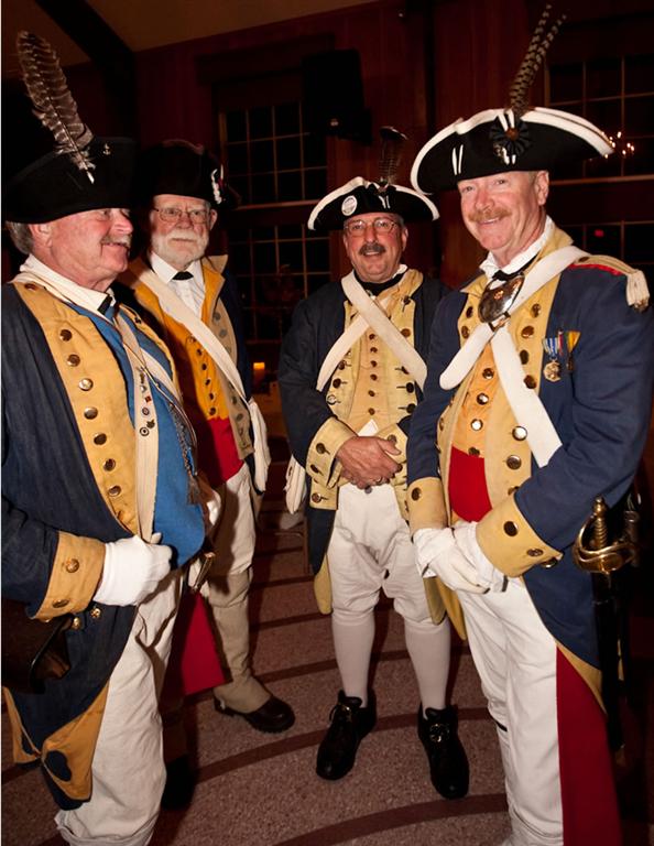Hingham Militia provide security at the 375th Gala
